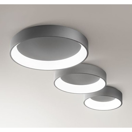 plafoniera band diodi 35w luce calda 3200k affralux antracite medio