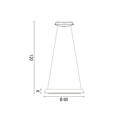 lampadario anelli diodi 35w luce calda 3200k affralux bianco piccolo 1 anello