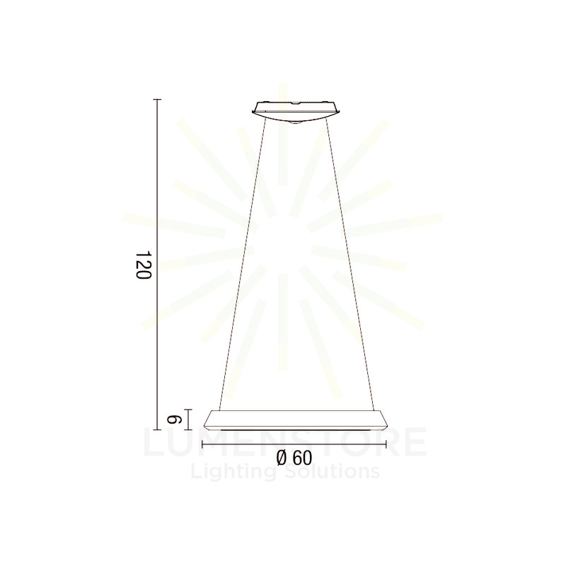 lampadario anelli diodi 35w luce calda 3200k affralux bianco piccolo 1 anello