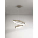 lampadario anelli diodi 54w luce calda 3200k affralux sabbia piccolo 2 anelli