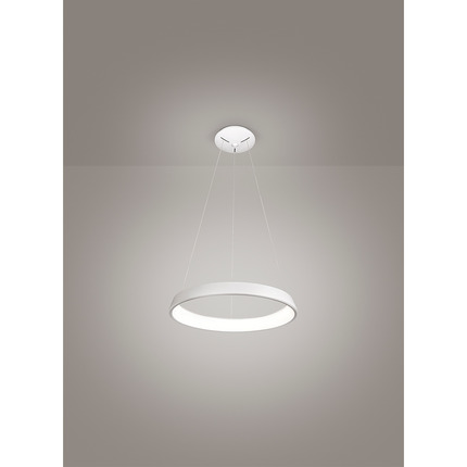 lampadario anelli diodi 35w luce calda 3200k affralux bianco piccolo 1 anello