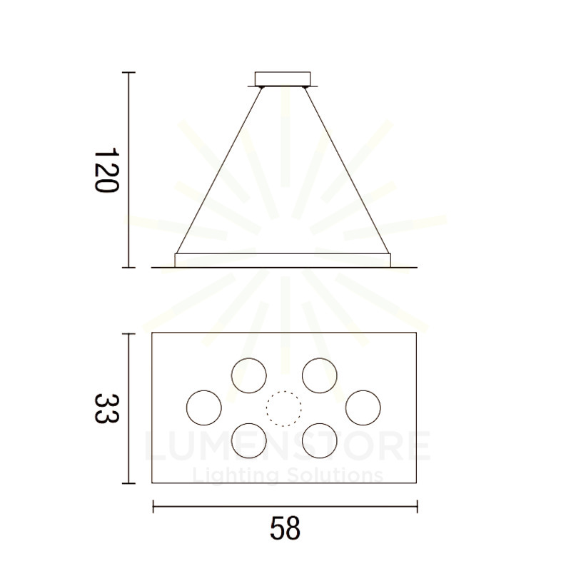 lampadario flet 7 x gx53 affralux bianco rettangolare medio