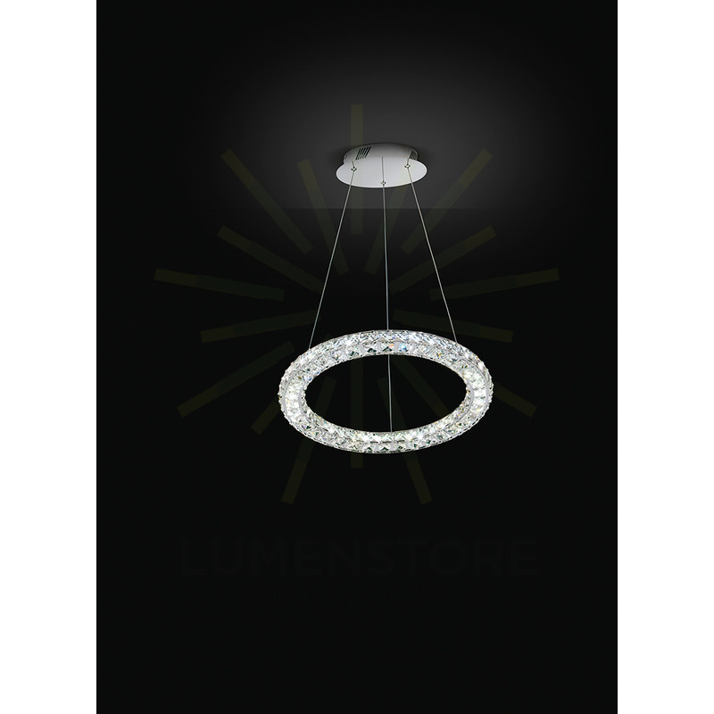 lampadario nora3 23w luce naturale 4000k affralux medio 1 anello
