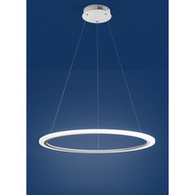 lampadario acryled 32w luce calda 3000k affralux bianco grande 1 anello