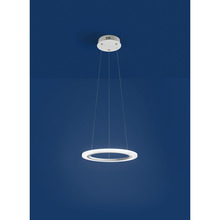 lampadario acryled 14w luce calda 3000k affralux bianco piccolo 1 anello