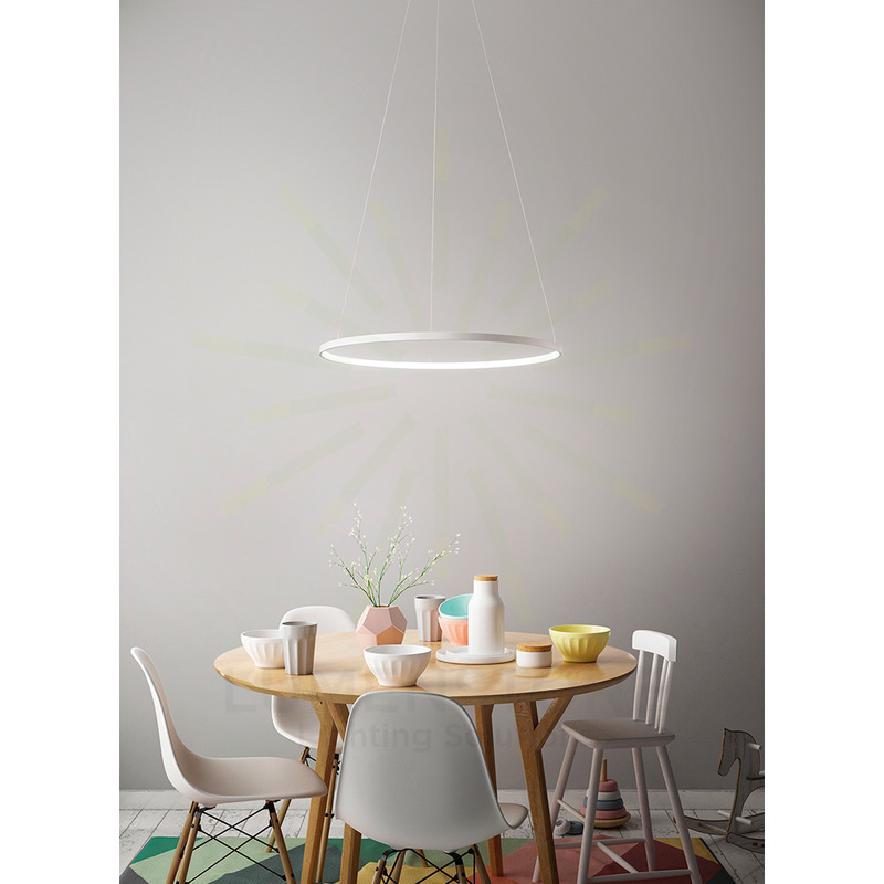 lampadario aluring 26w luce calda 3200k affralux rotondo piccolo