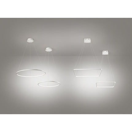 lampadario aluring 28w luce calda 3200k affralux quadrato piccolo