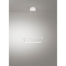 lampadario aluring 28w luce calda 3200k affralux quadrato piccolo