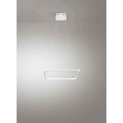 lampadario aluring 28w luce calda 3200k affralux quadrato piccolo