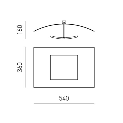 plafoniera aria 40w luce calda 3000k gealuce medio bianco