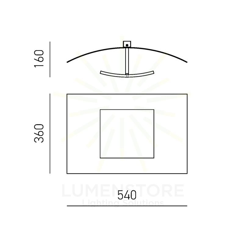 plafoniera aria 40w luce calda 3000k gealuce medio bianco