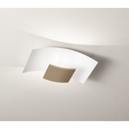 plafoniera aria 20w luce calda 3000k gealuce piccolo tortora