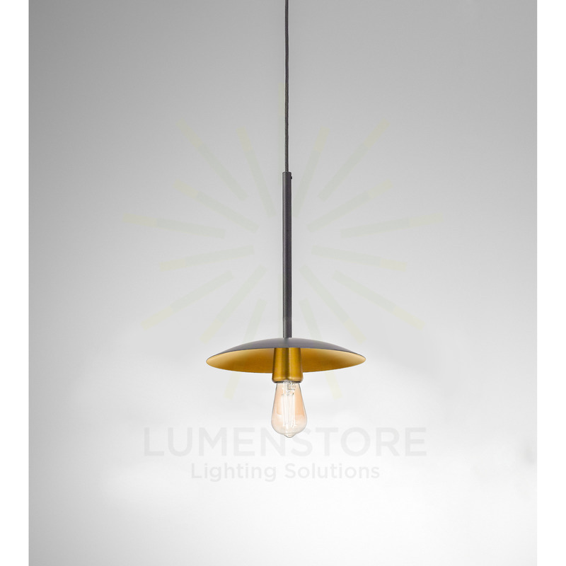 lampadario bruna e27 gealuce piccolo nero/oro