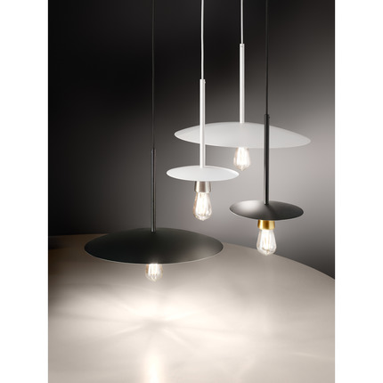 lampadario bruna e27 gealuce grande bianco/nichel