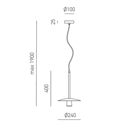 lampadario bruna e27 gealuce piccolo nero/oro