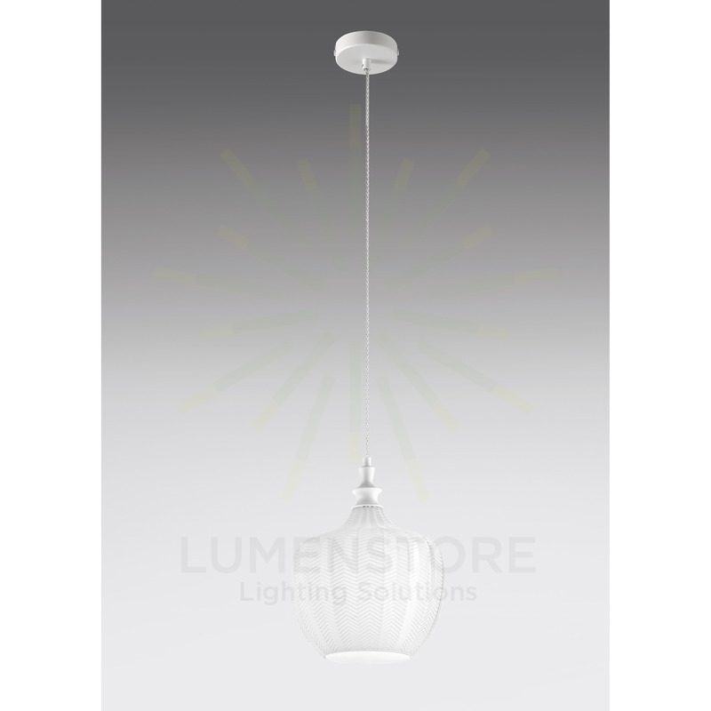 lampadario cleofe e27 gealuce modello s10 bianco