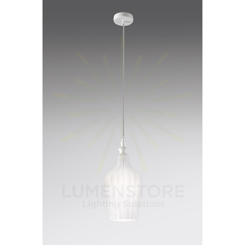 lampadario cleofe e27 gealuce modello s12 bianco