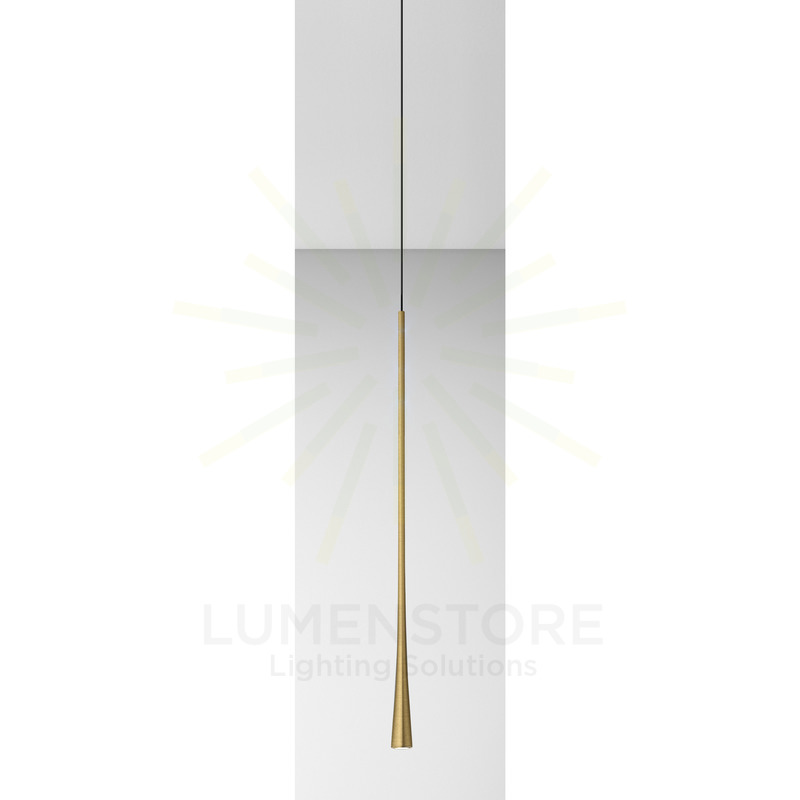 lampadario dafne 7w luce calda 3000k gealuce grande oro