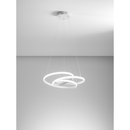 lampadario diva 39w luce calda 3000k gealuce piccolo bianco