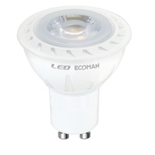 lampadina led dicroica gu10 7w luce naturale 4000k ecoman 