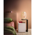 lampada da tavolo diva 17w luce calda 3000k gealuce oro