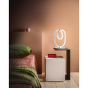 lampada da tavolo diva 17w luce calda 3000k gealuce bianco