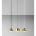 lampadario guya 24w luce calda 3000k gealuce 3 luci oro