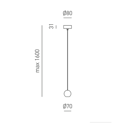 lampadario guya 8.5w luce calda 3000k gealuce oro