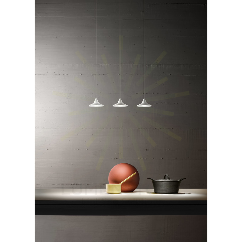 lampadario helena 16.5w luce calda 3000k gealuce 3 luci bianco