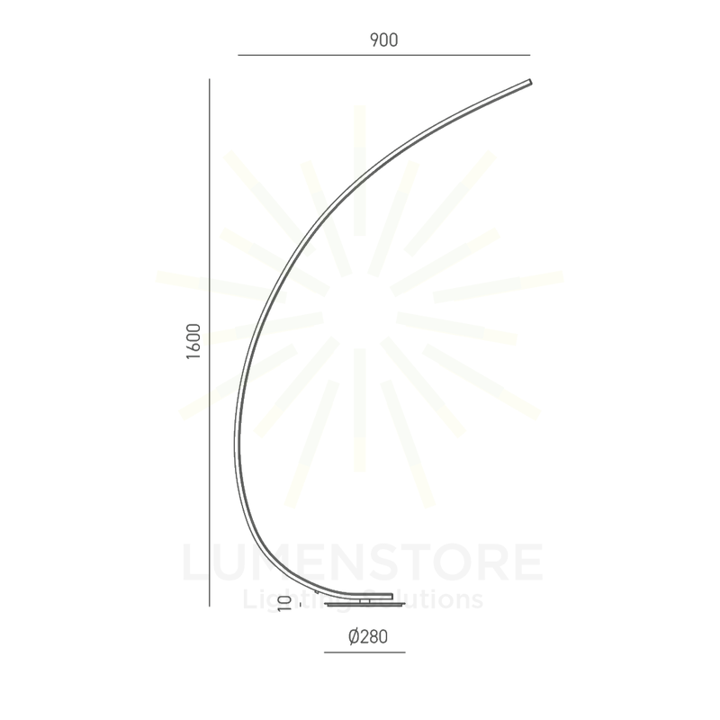 piantana iole 30w luce calda 3000k gealuce bianco