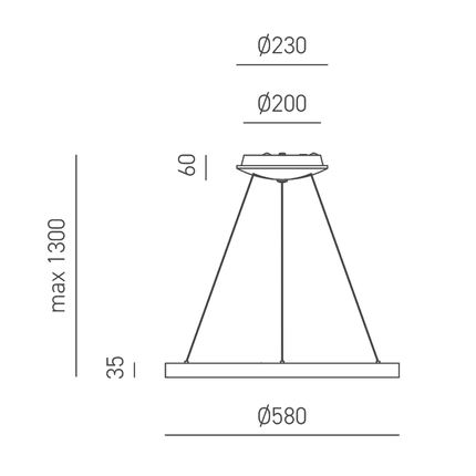 lampadario krizia 50w luce calda 3000k gealuce medio oro