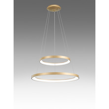 lampadario krizia 88w luce calda 3000k gealuce doppio oro