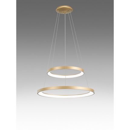 lampadario krizia 88w luce calda 3000k gealuce doppio oro