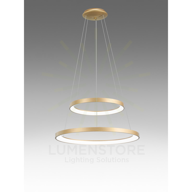 lampadario krizia 88w luce calda 3000k gealuce doppio oro