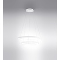 lampadario krizia 88w luce calda 3000k gealuce doppio bianco