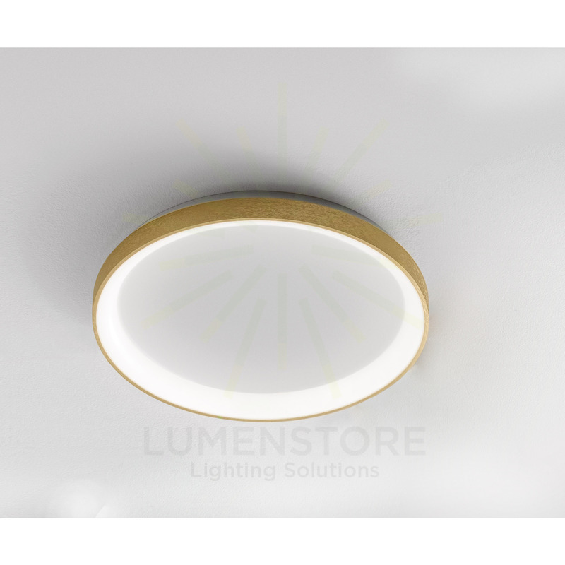 plafoniera krizia 38w luce calda 3000k gealuce medio oro