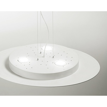 lampadario luna gx53 gealuce grande tortora