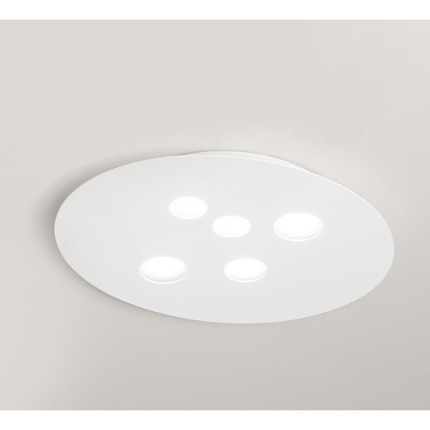 plafoniera luna gx53 gealuce medio bianco