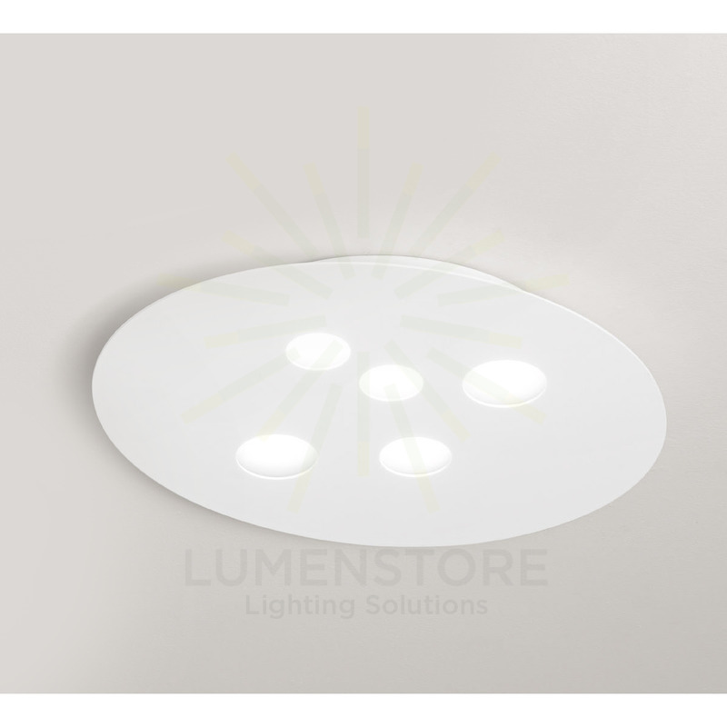 plafoniera luna gx53 gealuce medio bianco