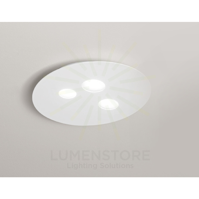 plafoniera luna gx53 gealuce piccolo bianco