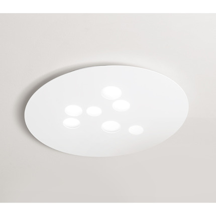 plafoniera luna gx53 gealuce grande bianco