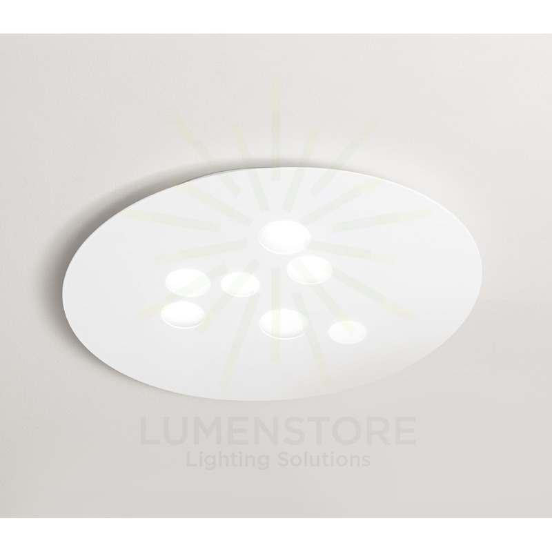 plafoniera luna gx53 gealuce grande bianco