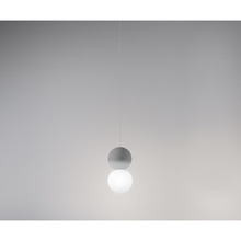 lampadario sfera g9 gealuce singolo grigio scuro