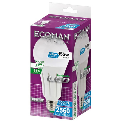 Lampadina Led A Goccia 100w E27 Luce Fredda Bennet