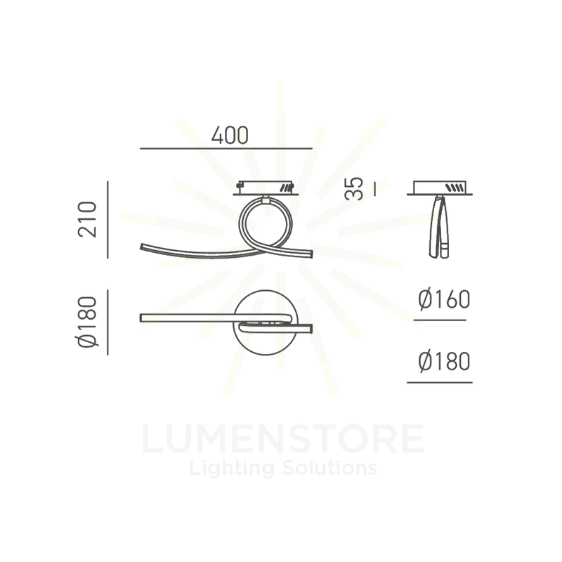 plafoniera tosca 15w luce naturale 4000k gealuce 1 modulo