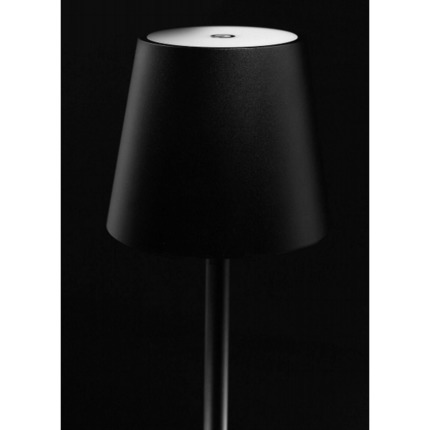 lampada da tavolo lievo 3.5w luce calda 3000k beneito faure nero ip54 batteria