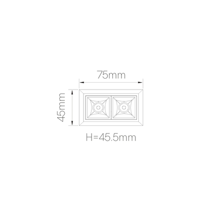 faretto da incasso tram 6w 2700k/6000k beneito faure bianco ik06