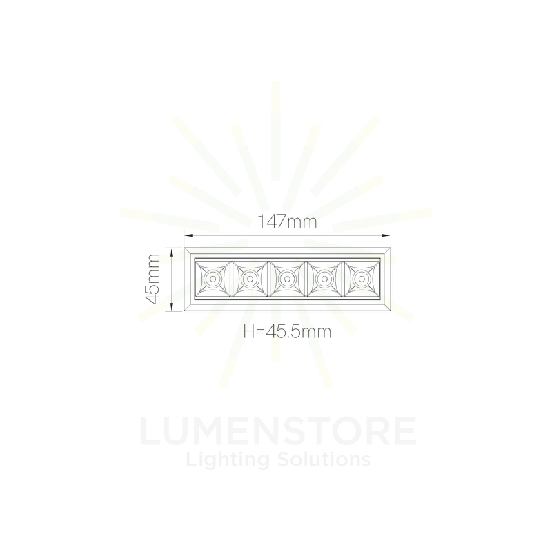 faretto da incasso tram 10w 2700k/6000k beneito faure bianco ik06