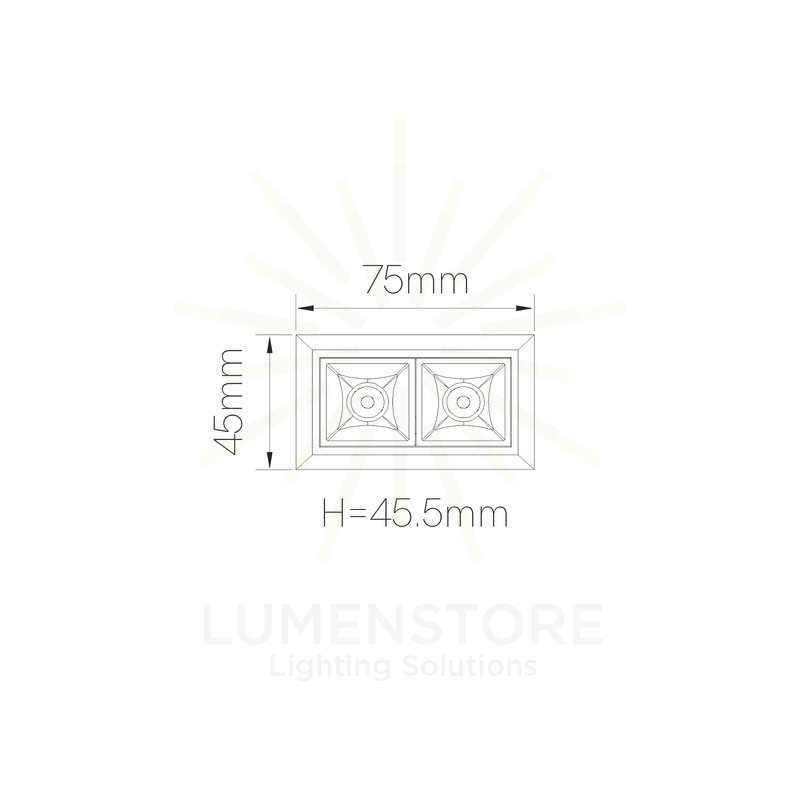 faretto da incasso tram 6w 2700k/6000k beneito faure nero ik06
