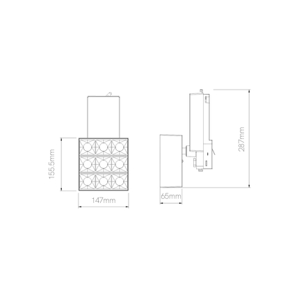 faretto led da binario 40w 220/240v cct bianco ip20 beneito faure 4946
